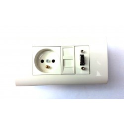 Gniazda ścienne - 230V , RJ45 (internet), Hdmi