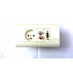 Gniazda ścienne - 230V , RJ45 (internet), Hdmi